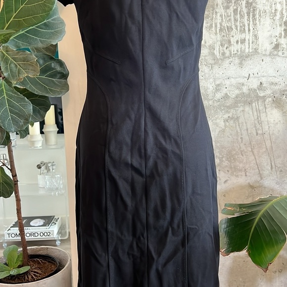 Armani Collezioni Knit Midi Dress Black - Picture 6 of 9